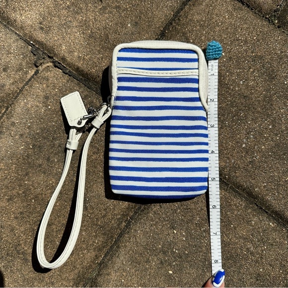 NWOT Coach Nylon Nautical Stripe Wristlet - Picture 5 of 5